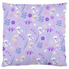 Violet,lavender,cute,floral,pink,purple,pattern,girly,modern,trendy Standard Flano Cushion Case (one Side) by NouveauDesign