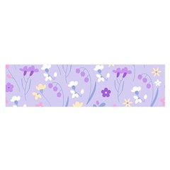 violet,lavender,cute,floral,pink,purple,pattern,girly,modern,trendy Satin Scarf (Oblong)