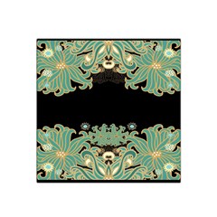 Black,green,gold,art Nouveau,floral,pattern Satin Bandana Scarf by NouveauDesign