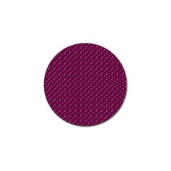 Pink Flowers Magenta Golf Ball Marker by snowwhitegirl