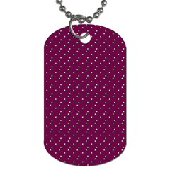 Pink Flowers Magenta Dog Tag (two Sides) by snowwhitegirl