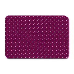 Pink Flowers Magenta Plate Mats