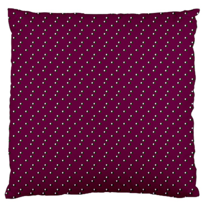 Pink Flowers Magenta Large Flano Cushion Case (Two Sides)