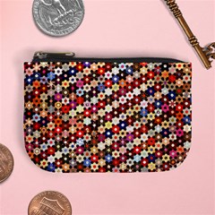 Mosaic Pattern Quilt Pattern Mini Coin Purse by paulaoliveiradesign