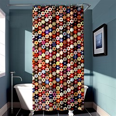 Mosaic Pattern Quilt Pattern Shower Curtain 36  X 72  (stall) by paulaoliveiradesign