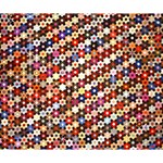 mosaic pattern quilt pattern Deluxe Canvas 14  x 11  (Stretched) 14  x 11  x 1.5  Stretched Canvas