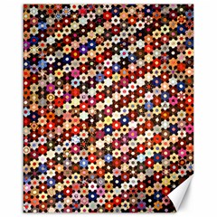 Mosaic Pattern Quilt Pattern Canvas 16  X 20  by paulaoliveiradesign