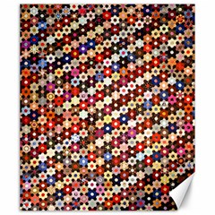 Mosaic Pattern Quilt Pattern Canvas 20  X 24  by paulaoliveiradesign