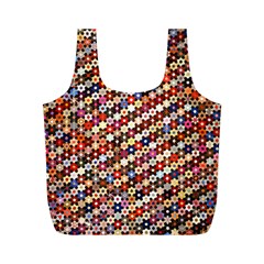 Mosaic Pattern Quilt Pattern Full Print Recycle Bag (m) by paulaoliveiradesign