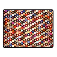 Mosaic Pattern Quilt Pattern Fleece Blanket (small) by paulaoliveiradesign