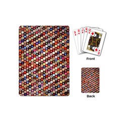 Mosaic Pattern Quilt Pattern Playing Cards (mini)