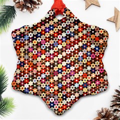 Mosaic Pattern Quilt Pattern Ornament (snowflake)