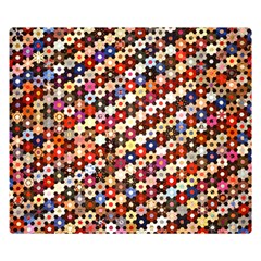 Mosaic Pattern Quilt Pattern Double Sided Flano Blanket (small) by paulaoliveiradesign