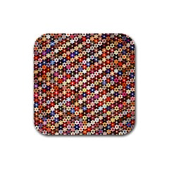 Tp588 Rubber Square Coaster (4 Pack)  by paulaoliveiradesign