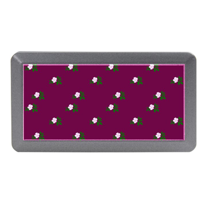 Pink Flowers Magenta Big Memory Card Reader (Mini)