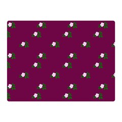 Pink Flowers Magenta Big Double Sided Flano Blanket (Mini) 