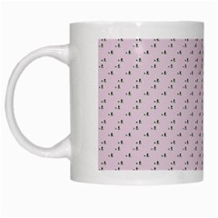 Pink Flowers Pink White Mugs