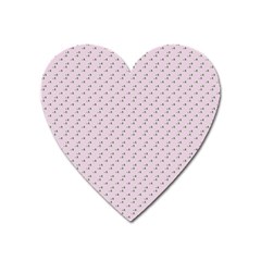 Pink Flowers Pink Heart Magnet