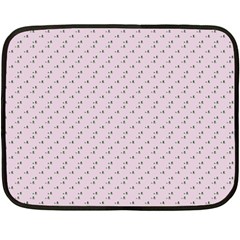 Pink Flowers Pink Double Sided Fleece Blanket (mini)  by snowwhitegirl