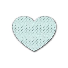 Pink Flowers Blue Heart Coaster (4 Pack)  by snowwhitegirl