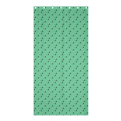 Pink Flowers Green Shower Curtain 36  X 72  (stall)  by snowwhitegirl