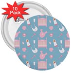 baby pattern 3  Buttons (10 pack)  Front