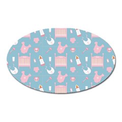 Baby Pattern Oval Magnet