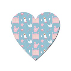 Baby Pattern Heart Magnet