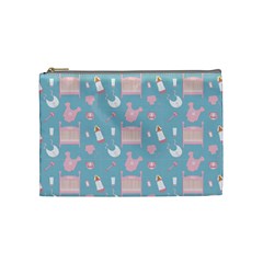 Baby Pattern Cosmetic Bag (medium)  by snowwhitegirl