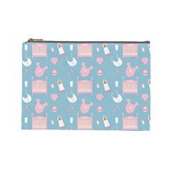 Baby Pattern Cosmetic Bag (large)  by snowwhitegirl