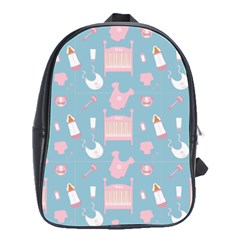 Baby Pattern School Bag (large) by snowwhitegirl