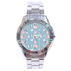 Baby Pattern Stainless Steel Analogue Watch by snowwhitegirl