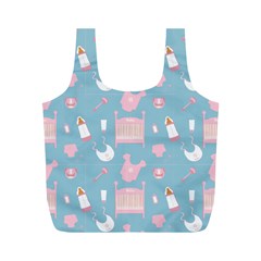 Baby Pattern Full Print Recycle Bags (m)  by snowwhitegirl