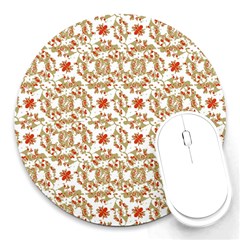 Colorful Modern Pattern Round Mousepads by dflcprints