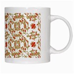 Colorful Modern Pattern White Mugs Right