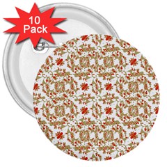 Colorful Modern Pattern 3  Buttons (10 Pack)  by dflcprints