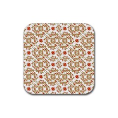 Colorful Modern Pattern Rubber Coaster (square)  by dflcprints