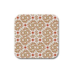 Colorful Modern Pattern Rubber Square Coaster (4 Pack)  by dflcprints