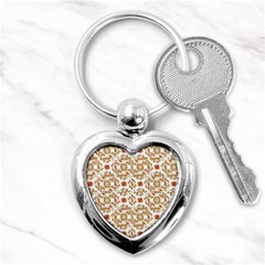 Colorful Modern Pattern Key Chains (heart)  by dflcprints