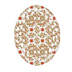 Colorful Modern Pattern Ornament (oval Filigree) by dflcprints