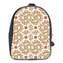 Colorful Modern Pattern School Bag (xl) by dflcprints