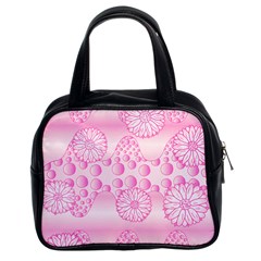 Amoebaflowerspink Classic Handbags (2 Sides)