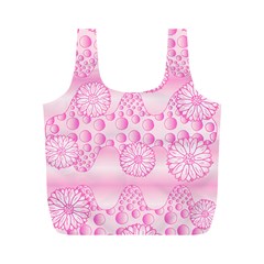 Amoebaflowerspink Full Print Recycle Bags (M) 