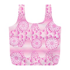 Amoebaflowerspink Full Print Recycle Bags (L) 