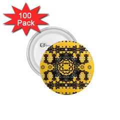 Ornate Circulate Is Festive In A Flower Wreath Decorative 1 75  Buttons (100 Pack)  by pepitasart