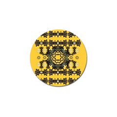 Ornate Circulate Is Festive In A Flower Wreath Decorative Golf Ball Marker (4 Pack) by pepitasart