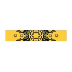 Ornate Circulate Is Festive In A Flower Wreath Decorative Flano Scarf (mini) by pepitasart