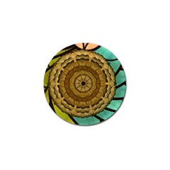 Kaleidoscope Dream Illusion Golf Ball Marker by Nexatart