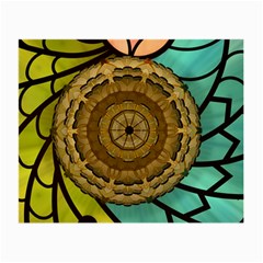 Kaleidoscope Dream Illusion Small Glasses Cloth (2-side) by Nexatart