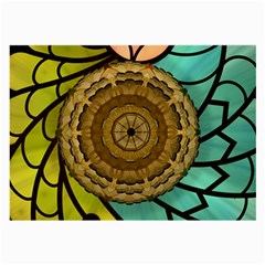 Kaleidoscope Dream Illusion Large Glasses Cloth (2-side) by Nexatart